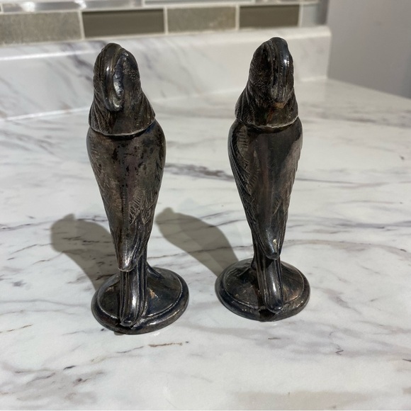 Vintage Viking silver pheasant Quail salt & Pepper set set - Picture 3 of 16